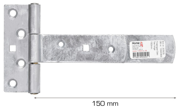T-hengsel galvanisert 150 mm 